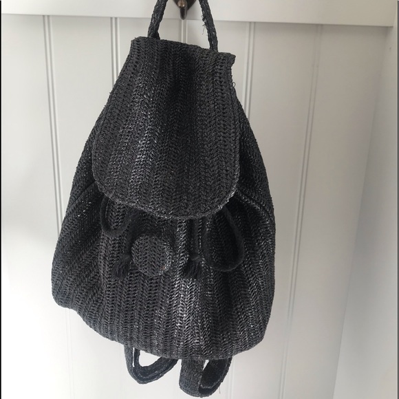 Black mesh backpack purse - Picture 2 of 2